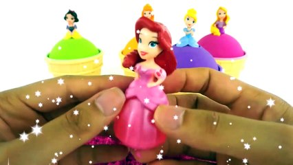 Kinetic Sand Disney Princess Belle Ariel Aurora Ice Cream Learn Colors