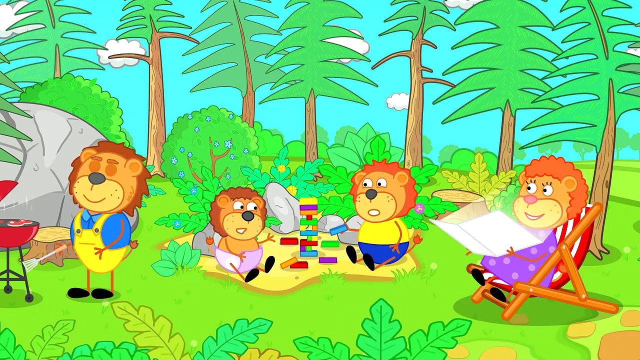 Lion de la Famille de dessin animé pour Enfants Air Uni