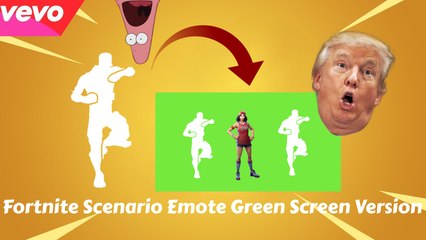 scenario emote fortnite green screen version