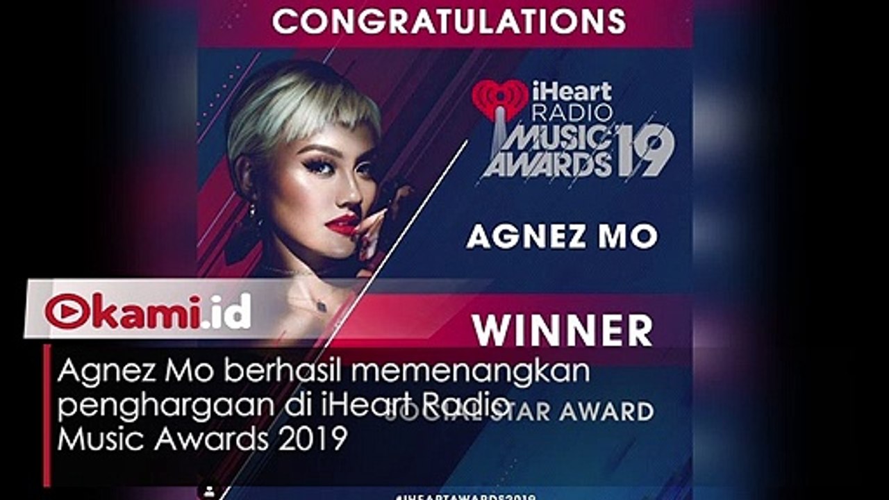 Agnez Mo Menang di iHeart Radio Music Awards