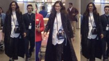 Sonam Kapoor Spotted in stunning looks at Airport: Watch Video | FilmiBeat