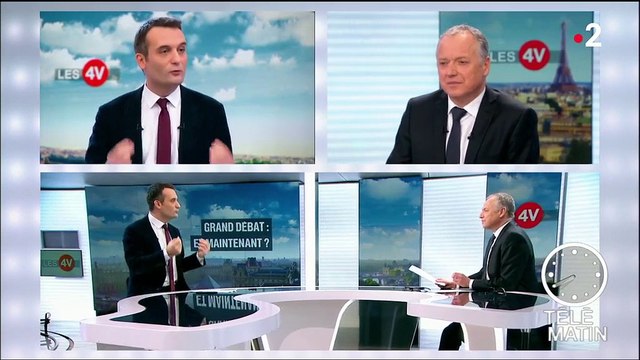 Grand débat : C'est une entourloupe , juge Florian Philippot (Patriotes)