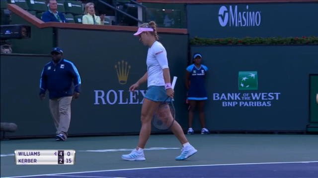 تنس: بطولة إنديان ويلز: كيربر تتغلّب على فينوس ويليامز 7-6 و 6-3