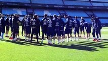 Celta-Real Madrid: Entrenamiento del Celta de Vigo en Balaídos