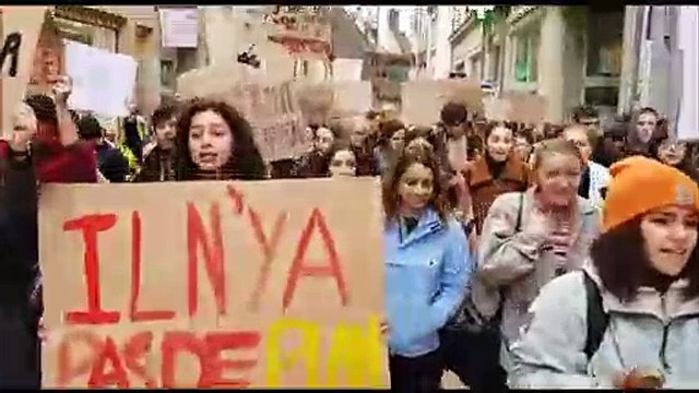 Marche pour le climat : les lycéens dolois mobilisés dans la rue