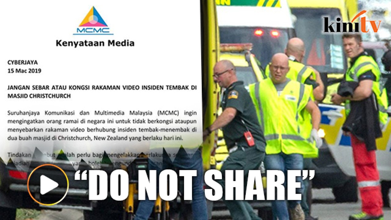 MCMC warns against sharing videos of NZ shooting