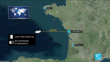 France toxic oil slick warning: fuel, hydrochloric & sulphuric acid heading for coast