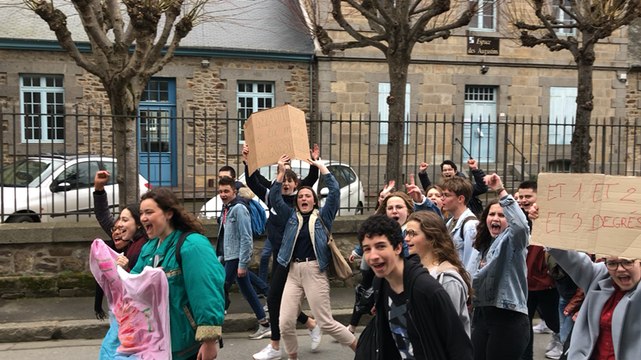 Vague de lycéens pour le climat