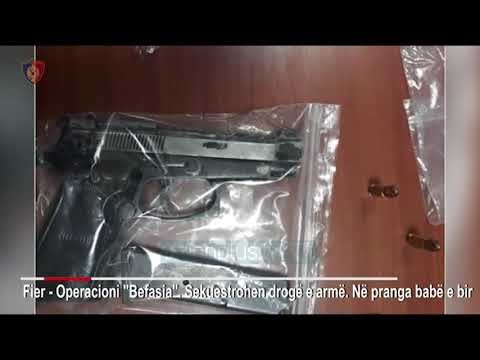 Befasohen babë e bir, policia i kap me kokainë dhe armë - News, Lajme - Vizion Plus