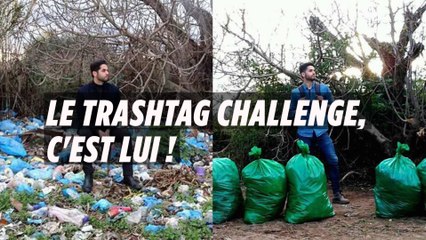 Le trashtag challenge, le défi de Younes pour nettoyer la planète