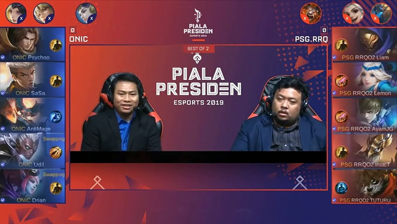 BIG MATCH! ONIC VS PSG RRQ MATCH 1 PIALA PRESIDEN 2019