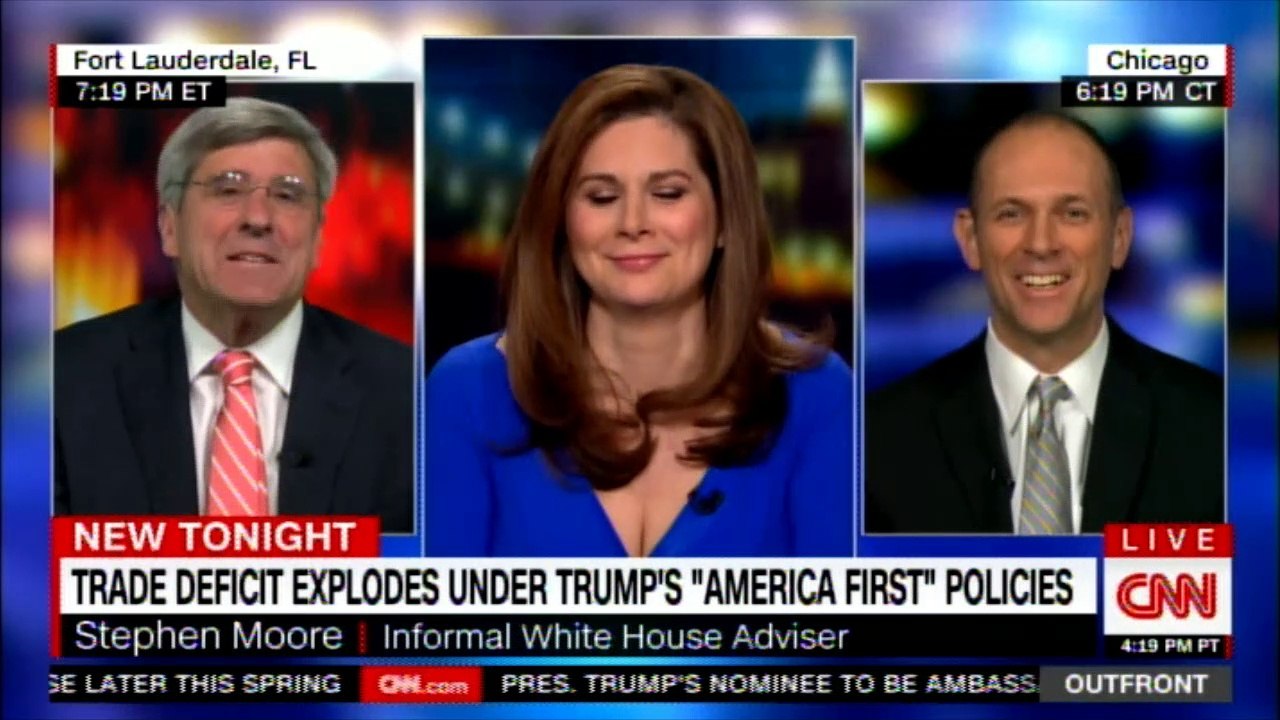 Erin Burnett speaks on Trade deficit explodes under Trump's "America First" Policies. #ErinBurnett #News #OutFront #CNN @ErinBurnett