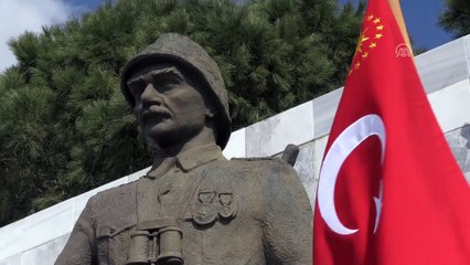 Şehitler Abidesi'nde gerçekleştirilecek törenlerin provaları yapıldı - ÇANAKKALE
