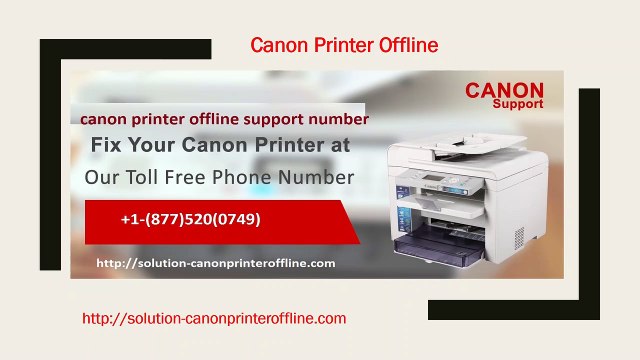 canon printer offline number +1-877-520-0749