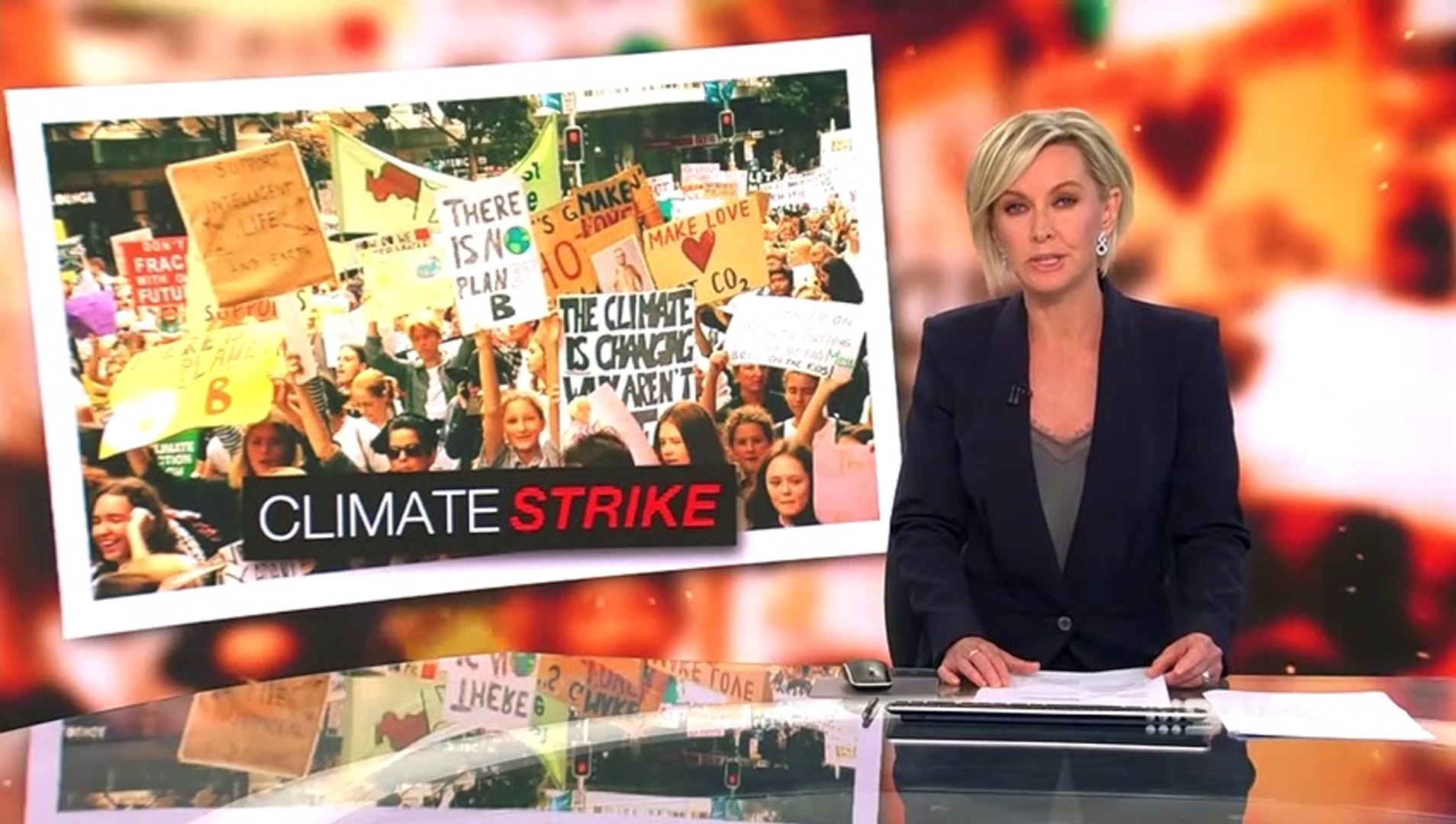 ⁣School students protest against climate change inaction - inaction over climate change is shameful