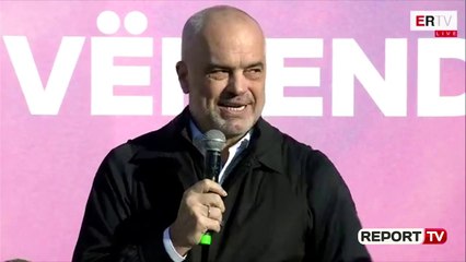Report TV -Rama në Berat: Votën tuaj nuk e luan as topi dhe jo Luli