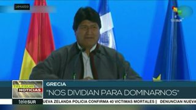 Evo Morales: Nos dividían para dominarnos y saquear nuestros recursos