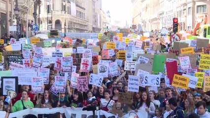 Manifestación en Madrid contra el cambio climático