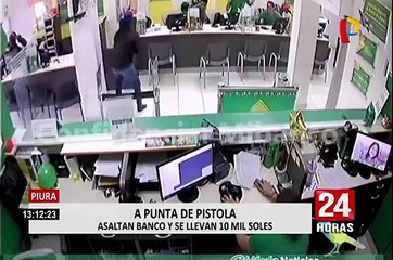 Piura: roban 10 mil soles de agente bancario en Paita