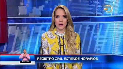Registro Civil extiende sus horarios