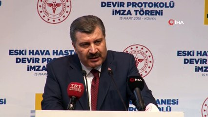 Bakan Koca, Konevi Kütüphanesi imza törenine katıldı