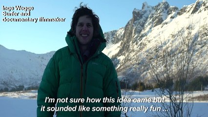 Extreme surfing: cold feet on Arctic ice boards