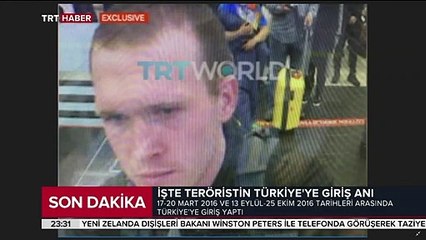 Yeni Zelanda'daki terörist geçmişte Türkiye'de bulunmuş