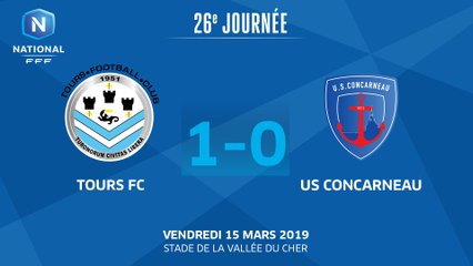 J26 : Tours FC – US Concarneau (­1-0), le résumé