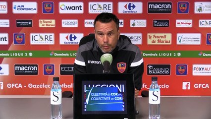 Vidéo - le point presse du coach H. Della Maggiore avant la réception du RC Lens