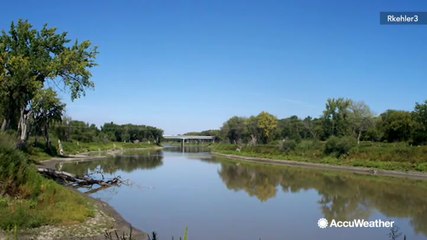 Why does the Red River flow north?