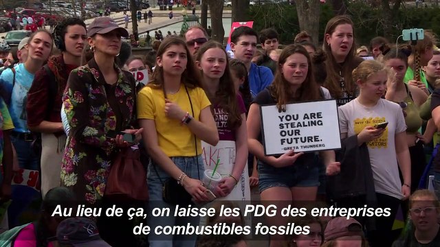 Aux Etats-Unis, des jeunes marchent pour le climat