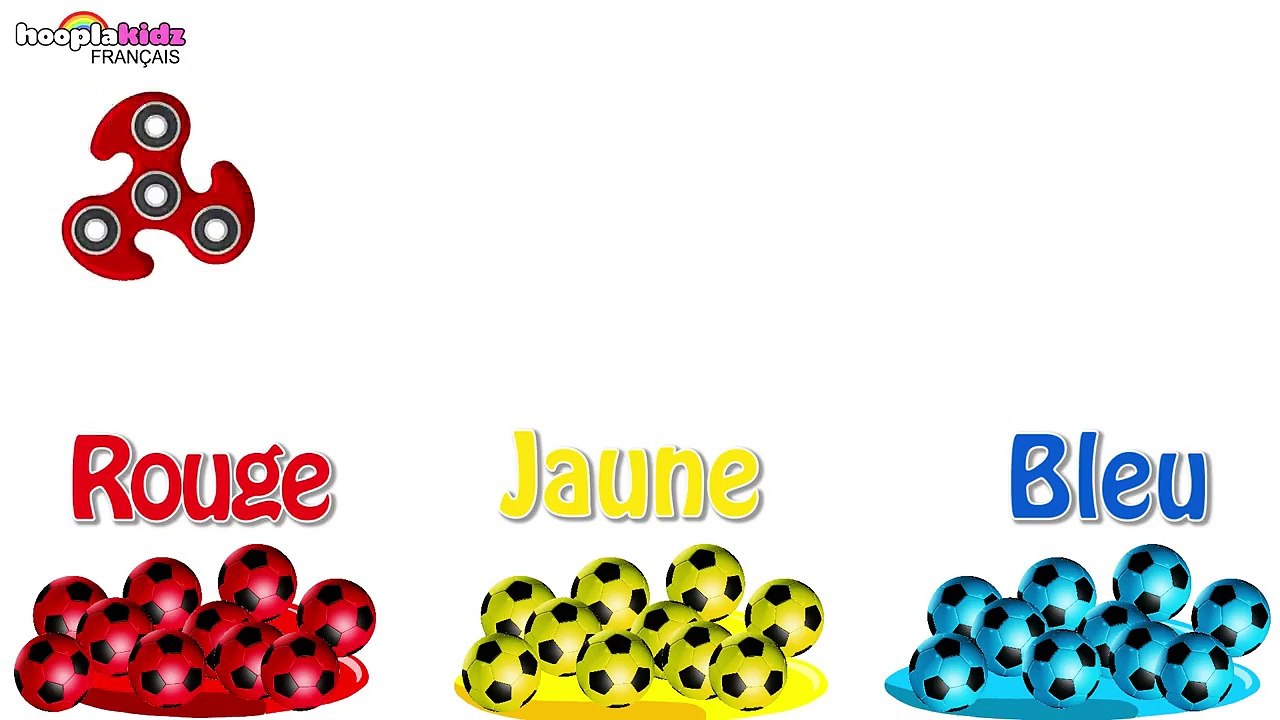 Nouveau apprendre les couleurs avec des ballons de football - videos educatifs - hooplakidz français