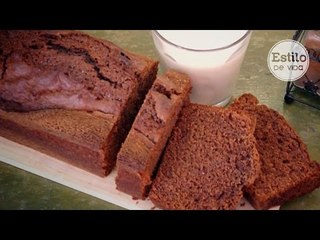 Bizcocho de yogur y chocolate fácil