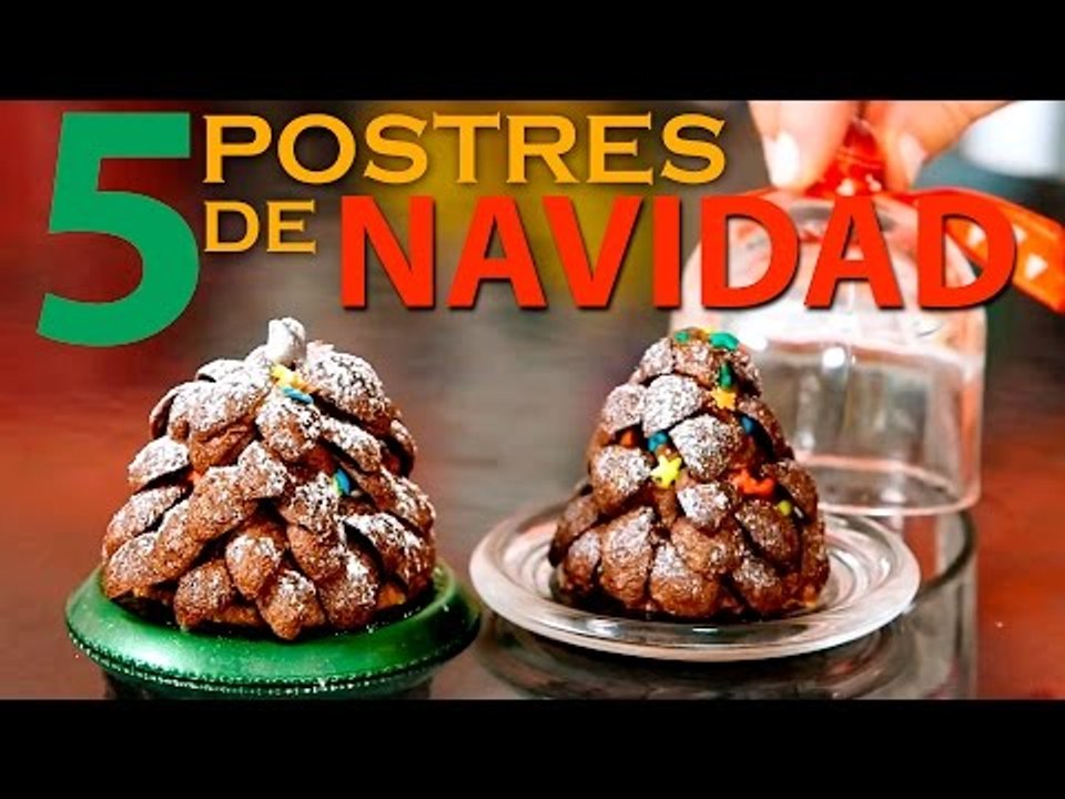 5 Postres fáciles para NAVIDAD | Recetas navideñas fáciles y rápidas