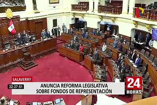 Congreso: Daniel Salaverry anuncia reforma legislativa sobre fondos de representación