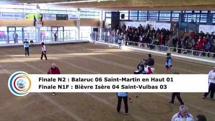 Second tour, Finales, N2 Balaruc-les-Bains contre Saint-Martin en Haut, N1F Bièvre Isère II contre Saint-Vulbas II, Saint-Maurice l'Exil 2019