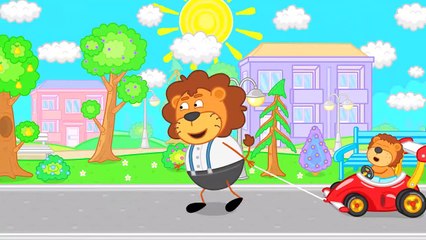 Lion de la Famille – dessin animé pour les Enfants de Formule 1