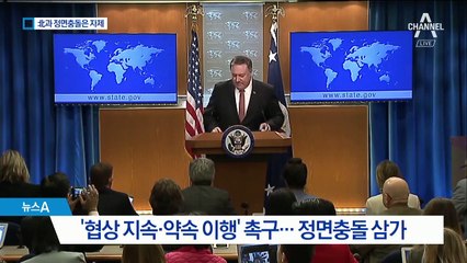 폼페이오 “협상 지속 기대”…위협수위 고조 차단