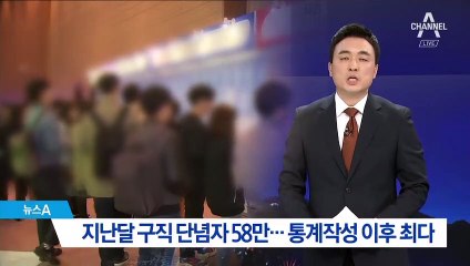 지난달 구직 단념자 58만 명…통계작성 이후 최다