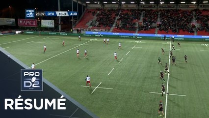 PRO D2 - Résumé Oyonnax-Aurillac: 46-6 - J24 - Saison 2018/2019