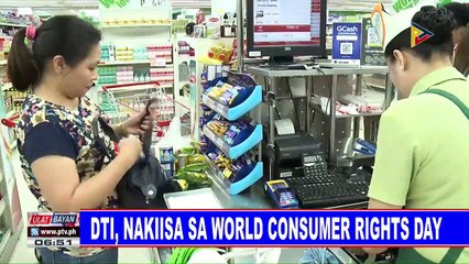 DTI, nakiisa sa World Consumer Rights Day