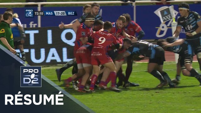 PRO D2 - Résumé Massy-Béziers: 24-27 - J24 - Saison 2018/2019