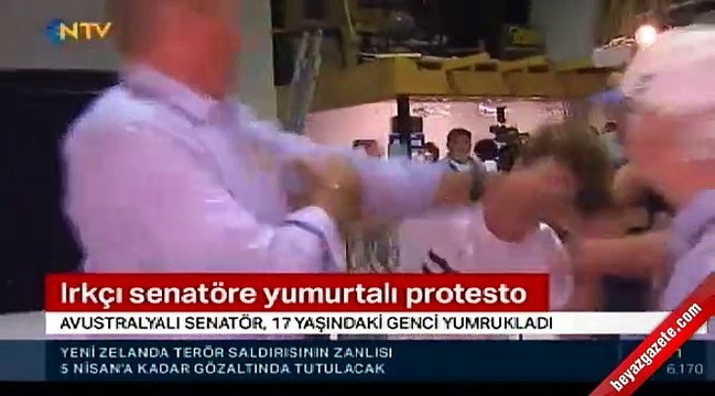 Katliam yandaşı senatöre yumurtalı saldırı