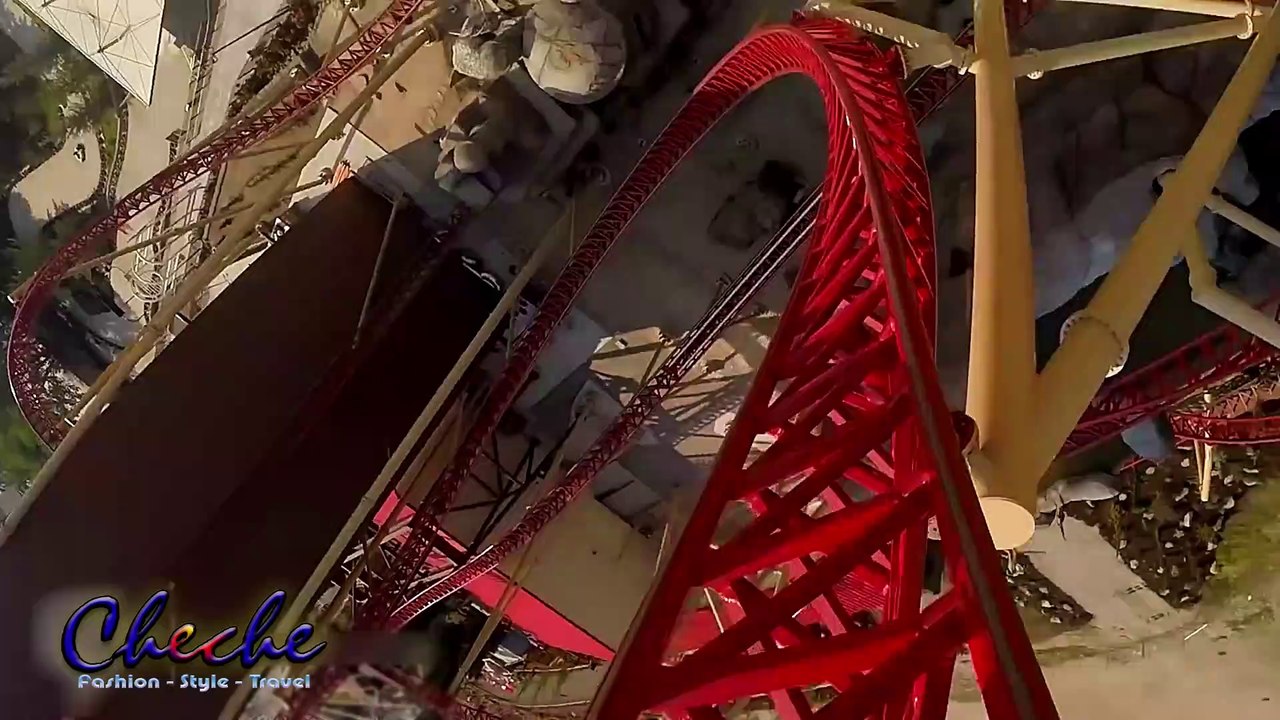 Front Seat POV Roller Coaster Ride Cannibal Lagoon Amusement Park