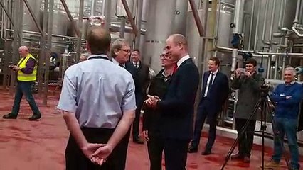 Prince William's near miss as beer cask explodes