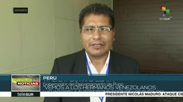 Perú: gobernador de Puno envía mensaje solidario a Venezuela