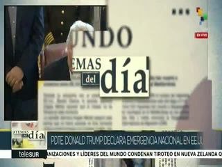 EEUU: impone Donald Trump su declaratoria de emergencia nacional
