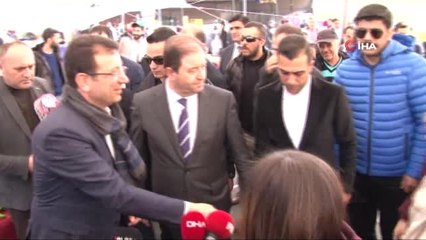 İmamoğlu'nun Pazar Gezisi Mitinge Dönüştü