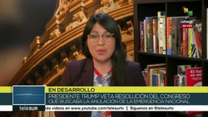 EE.UU.: Trump veta el rechazo del Congreso a emergencia nacional