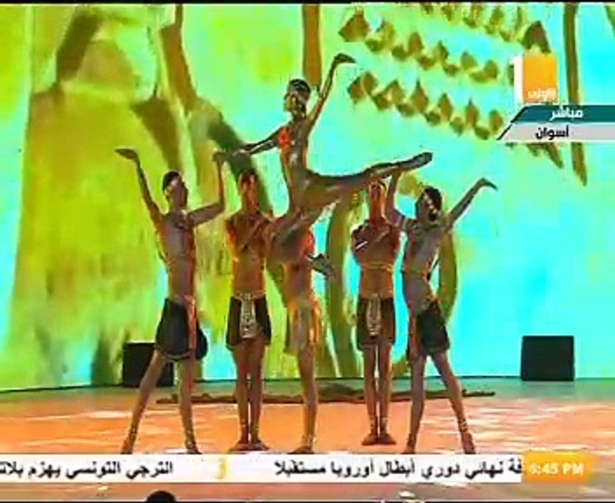 السيسى يشهد عرضًا لـ"باليه فرعونى" ضمن احتفالية ملتقى الشباب